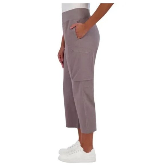 SAGE Collective Women's Cargo Pant (Gray, Medium) - Picture 2 of 4